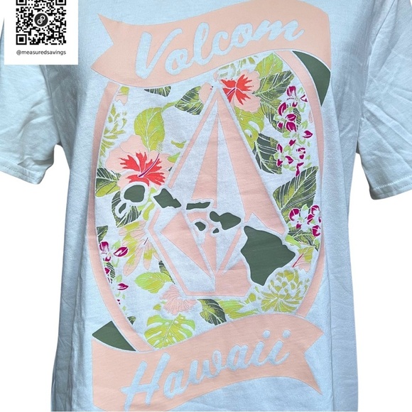 Volcom [Medium - NWT] Hawaiian Islands 🌺 White T-Shirt - Picture 1 of 6
